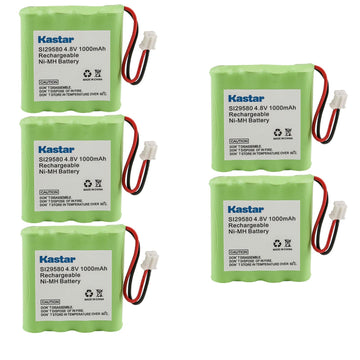 Kastar 5-Pack Battery Replacement For Summer Infant Baby Monitor 29710 29740 29580 29590 29610 29620 29630 29710 29740 29790 299