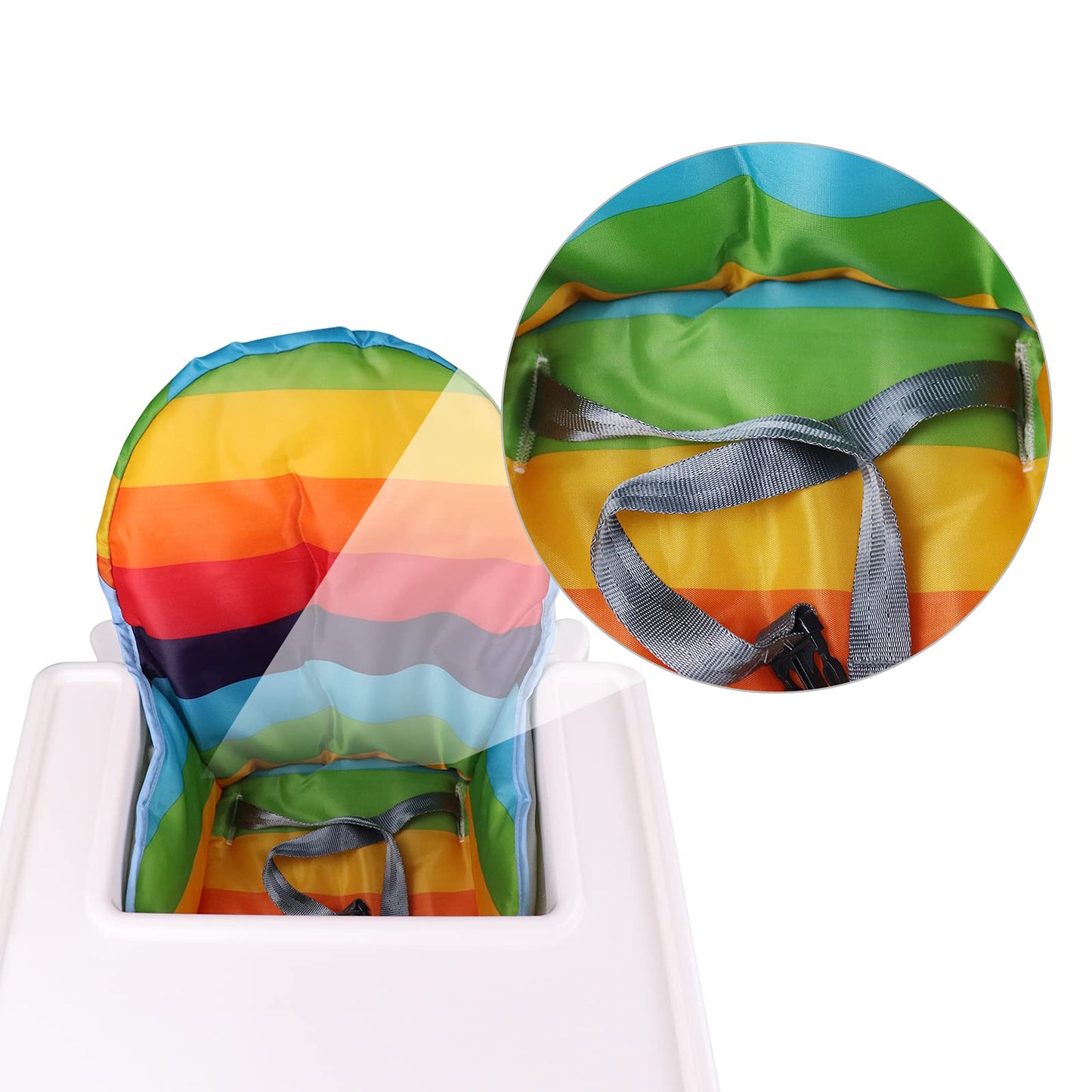 Twoworld High Chair Cushion For Ikea Antilop Highchair, Baby High Chair Seat Cover Liner Mat Pad Cushion For Ikea Antilop High C