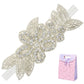 Elesa Miracle Little Baby Girl Rhinestone Flower Headband, Baby Hair Accessories In Gift Bag (1Pc- White Headband)