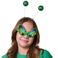 Cheerin Green Alien Headband And Glasses - Martian Antenna Headband - Glitter Ball Head Boppers - Space Theme Costume - Alien Co