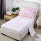 Urbonur 4-Piece Toddler Bedding Set - Ultra Soft Colorful Rainbow Cloud On Pink Girls Toddler Comforter Set - Include Comforter,