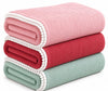 Varniya Lifestyles | 100% Organic Crinkled Muslin Cotton Baby Swaddle  UltraSoft, Hypoallergenic | 120100 cm | Salmon,Cranberr