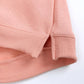 Rukosu Toddler Baby Boy Girl Fleece Pullover Sweatshirt Solid Color Crewneck Blouse Shirt Tops Warm Fall Winter Clothes Pink 6-9