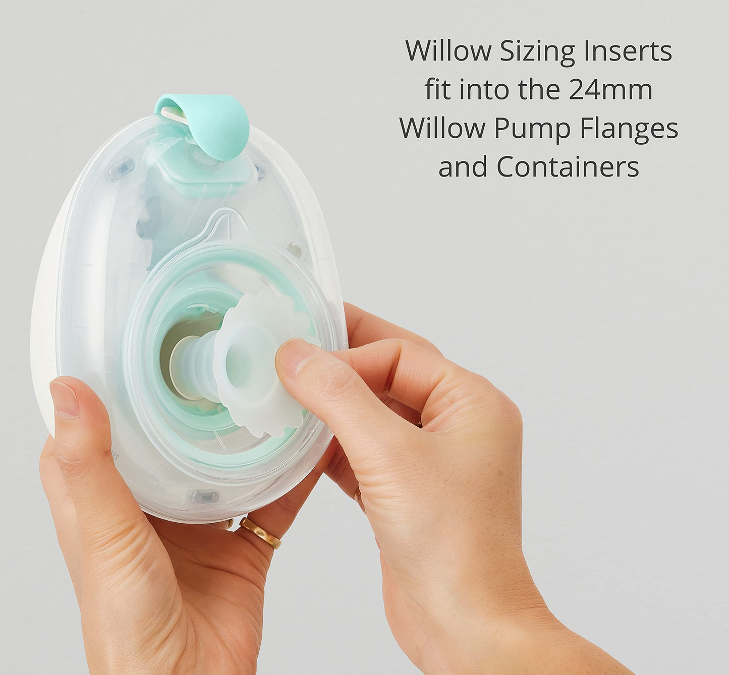 Willow Breast Pump Sizing Insert, 13Mm, 2 Ct, Flange Inserts For Breast Pump, Improves Fit And Comfort For Breast Pumping Moms,