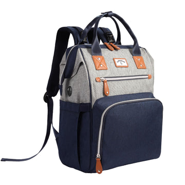 Supromomi Diaper Bag Backpack: Tote Baby Bag For Boy And Girl, Large Mommy Bag Insulated Pockets Charger Holes For Men And Women
