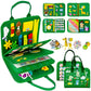 Qizfun Busy Board Book Montessori Toys for 1 2 3 4 Year Old, Boy Girl Birthday Gifts, Educational Sensory Learning Toys for Todd