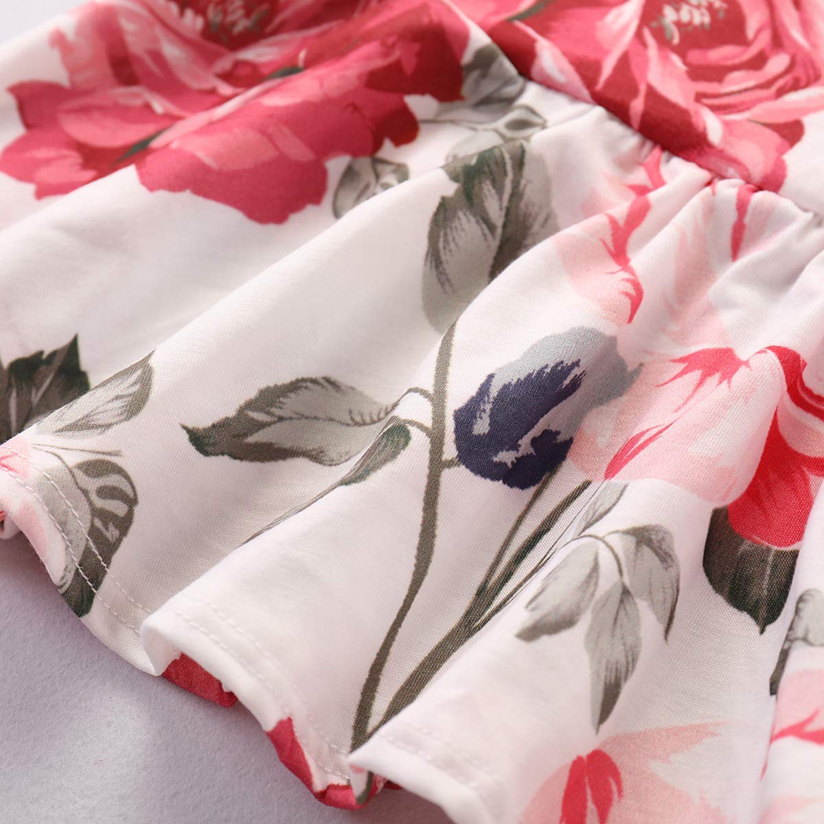 Caretoo Toddler Girl Clothes Outfits Baby Girl Clothes Infant Clothing Floral Pants Set Cute Clothes Set For Girls