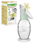 haakaa Manual Breast Pump with Flower Stopper Set, Gen.2 Silicone Hand Pump with Suction Base, BPA Free (4oz/100ml, Oat)