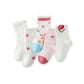 Syga 5 Pairs Baby Girl Boy Socks, Toddlers Infant Cotton Warm Stretch Crew Socks With Rose Design, Suitable For Ages 1838 Month
