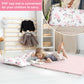 Phf Toddler Nap Mat With Removable Pillow And Minky Fleece Blanket, Rollup Design Warm Slumber Bags For Girls, 50 'X20 'X2 '
