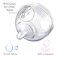 INTTERO Natural Anti-Colic Formula Dispenser Baby Bottle - Air-Free Vent - 6oz/2pk Cute Pink Slow Flow - Everyday Baby Essential