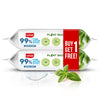 Luvlap Plant Based 99% Pure Water Extra Thick Unscented Baby Wipes (72X2), Buy1 Get1 Free, With Aloe Vera & Vitamin E, Ph Balanc