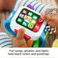 Fisher-Price Baby to Toddler Toy Laugh & Learn Time to Learn Smartwatch with Lights & Music for Pretend Play Infants Ages 6+ Mon