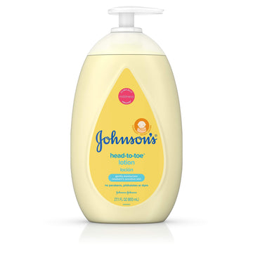 Johnson'S Head-To-Toe Moisturizing Baby Body Lotion For Sensitive Skin, Hypoallergenic And Paraben-, Phthalate- And Dye-Free Bab