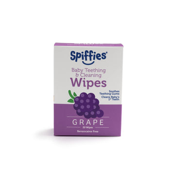 Spiffies Baby Oral Care Tooth Wipes - Gum & Teeth Wipe Tissues For Teething Relief & Cleaning Infant & Toddler Teeth - Baby Toot