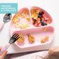 Bumkins Toddler And Baby Suction Plate, Silicone Divided Grip Dish For Babies And Kids, Baby Led Weaning, Children Feeding Suppl