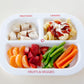 Health Beet Portion Plate For Kids, Toddlers - Rectangle Kids Plate With Dividers And Nutrition Portions For Healthy Eating Habi