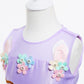 Yipkorra Unicorn Dress For Girls Unicorn Costume Pageant Princess Party Birthday Long Gown With Headband & Necklace (Purple, 170