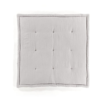 Lush Decor Baby Square With Border Play Mat, 36' X 36', Gray