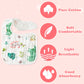 Zainpe 6Pcs Snap Muslin Cotton Baby Bibs Summer Cactus Patterns Infants Drooling Bib Soft Absorbent Adjustable Burp Cloths Feedi