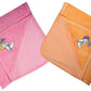 MITWA Enterprises Soft Cotton Baby Hooded Towels  Pack of 2 (Pink || Orange)