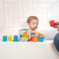 Baby Einstein Ocean Explorers Opus Bath Pals 11-Piece Gift Set, Waterproof Bath Book, Bath Cups, Animal Shape Bath Toys for Baby