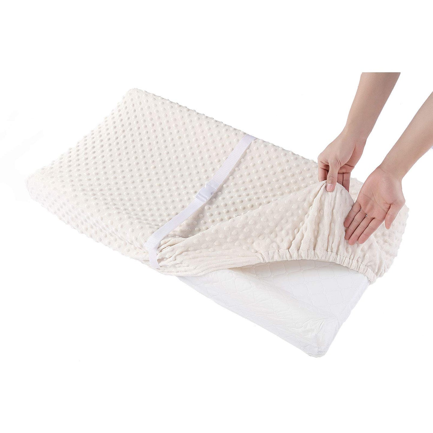 Baby Changing Pad Cover, Super Soft Plush Dot Diaper Changing Table Covers For Baby Girls And Boys, Ultra Comfortable, Safe For