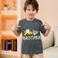 Funnycokid Big Brother Shirt 5T 4T Bulldozers Construction Digging It For Toddler Boys Promoted To Big Brother Grey Size 5 Pregn