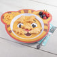4 Daniel Tiger Mealtime Feeding Plates -Cute Dishes For Kids W/ Daniel Tiger, Trolley, Katerina Kitty Cat & Elaina - Divided Com