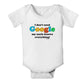 Tooloud I Don'T Need Google - Uncle Baby Romper Bodysuit - White - 6 Months