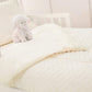 Tl Care Minky Dot Chenille 4 Piece Toddler Bedding Set, Cream, For Boys And Girls
