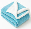 VAS COLLECTIONS Ultra Soft Baby Blanket | Flannel + Sherpa | 2Layer AllSeason AC Sheet for Newborns (024 M)  Sky Blue