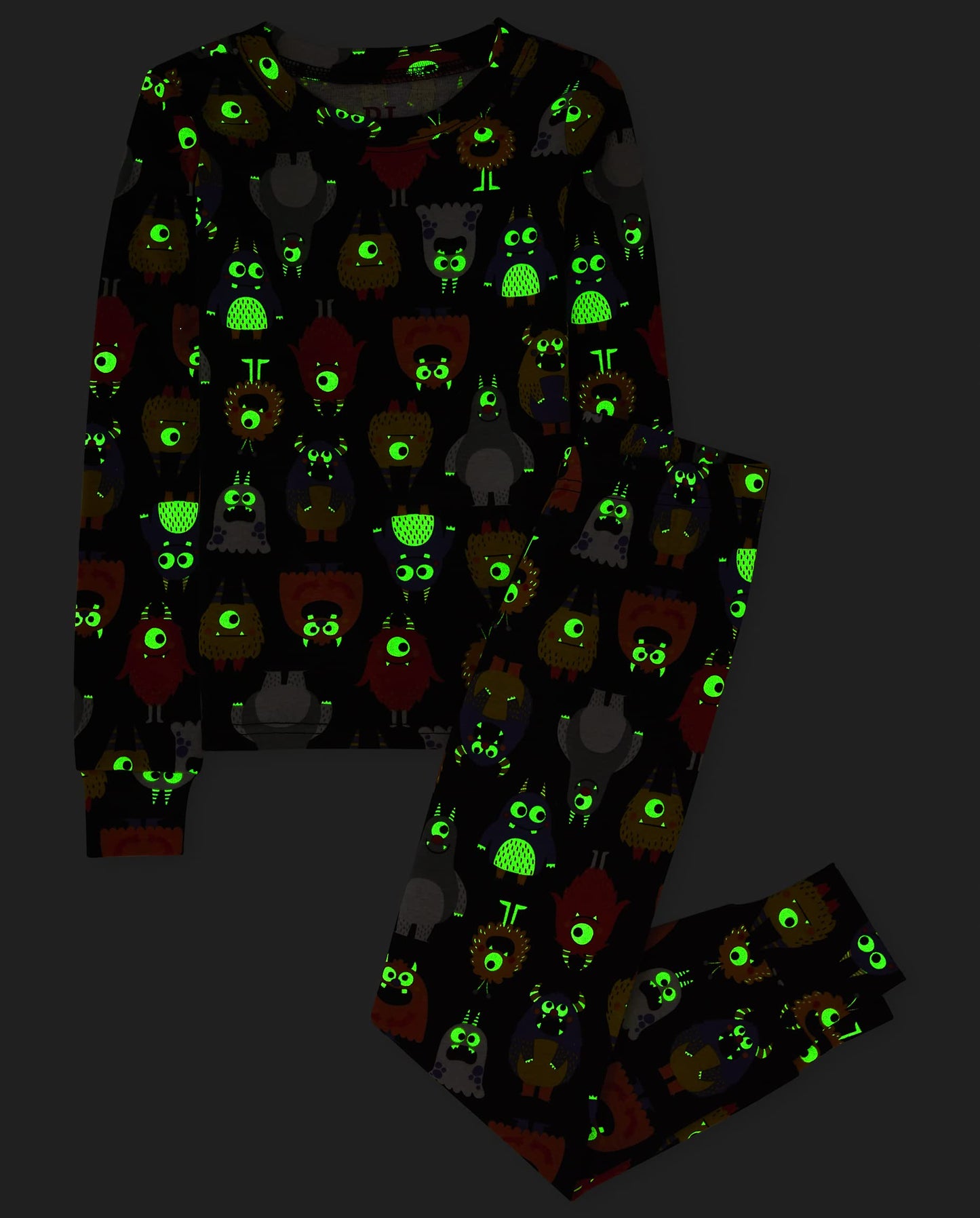 The Children'S Place Baby 2 Piece And Kids, Sibling Matching, Halloween Pajama Sets, Cotton, Monsters, 12