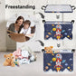 Clastyle Space Rocket Launch Storage Basket Boy Pool Beach Towel Bin Blue Planets Toy Book Shelf Basket Meteorit Rectangle Gift