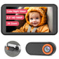 Luckview Car Camera For Baby, 5.2    1080P Baby Car Camera With 3X Zoom, 360Rotating Adjustable Car Baby Camera With Wired, Crys