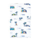 Hudson Baby Unisex Baby Cotton Flannel Burp Cloths, Surfer Dude, One Size