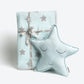 Masilo Organic Cotton Baby Blanket with Toy for Newborn/InfantDohar Blanket Combo1X Blanket, 1X Toy, Star Blue