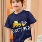 Funnycokid Big Brother Shirt 4T 3T Boys Promoted To Big Brother Bulldozers Construction Digging It Forklift T-Shirt Blue Size 4
