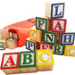Skoolzy Wooden ABC Blocks - 120 Pc Stacking Set for Toddlers Ages 2+