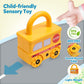 GKDOMS Montessori Learning Toys Sorting & Matching Locks and Keys Toddlers Sensory Car Activity Fine Motor Toy, Thank You Birthd