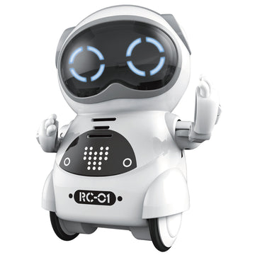 Haite Mini Robot, Pocket Robot for Kids with Interactive Dialogue Conversation, Voice Recognition, Chat Record, Singing& Dancing