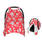 Muishi Hearts and Roses Baby Car Seat Canopy Nursing Cover for Newborn Car Seat Breastfeeding Covers Blanket Newborn Shower Gift
