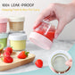Vitever 6 Pack Glass Baby Food Storage Containers - 4 Oz Baby Food Storage Jars With Lids, Baby Food Maker, Microwave, Dishwashe