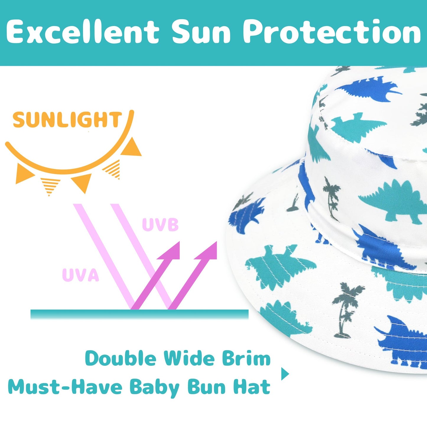 Toddler Sun Hat Toddler Beach Hat Toddler Boy Hat Toddler Hats Boys 2T-4T Toddler Swim Hat Toddler Bucket Hats For Boys