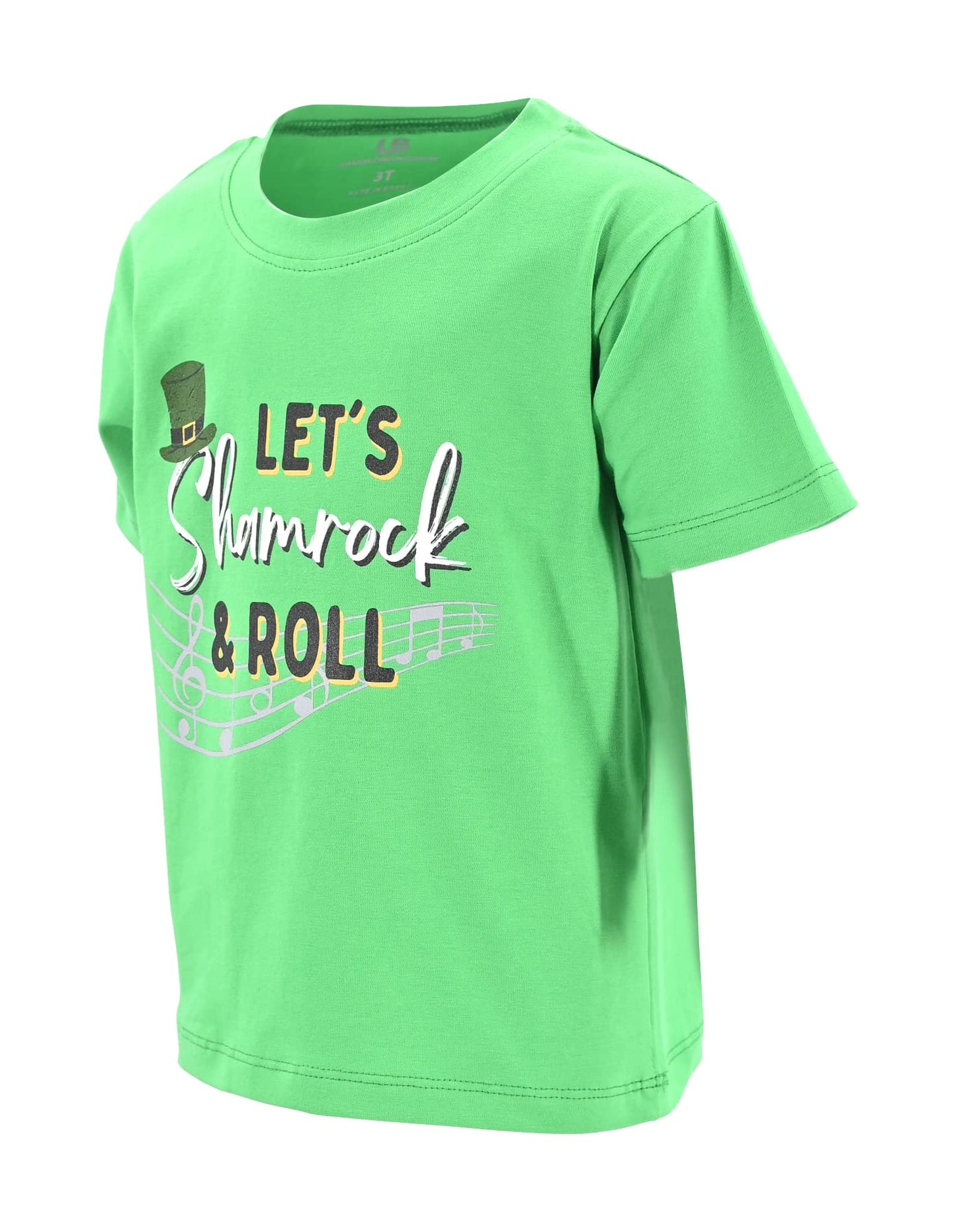 Unique Baby Boys Shamrock And Roll St Patricks Day T-Shirt (3Y, Green)