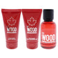 Red Wood by Dsquared2 for Women - 3 Pc Gift Set 1.7oz EDT Spray, 1.7oz Body Lotion, 1.7oz Bath and Shower Gel