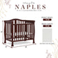 Dream On Me Addison 4-In-1 Convertible Mini Crib In Espresso, Greenguard Gold Certified, Non-Toxic Finishes, Built Of New Zealan