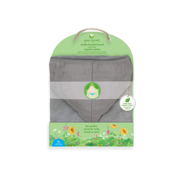 Green Sprouts, Towel Hooded Cotton Aqua