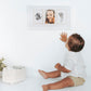 Pearhead Baby Hand And Footprint Kit - Inkless No Mess Clean-Touch Ink Pad, Newborn Keepsake Frame, Nursery Decor Essentials, Pe