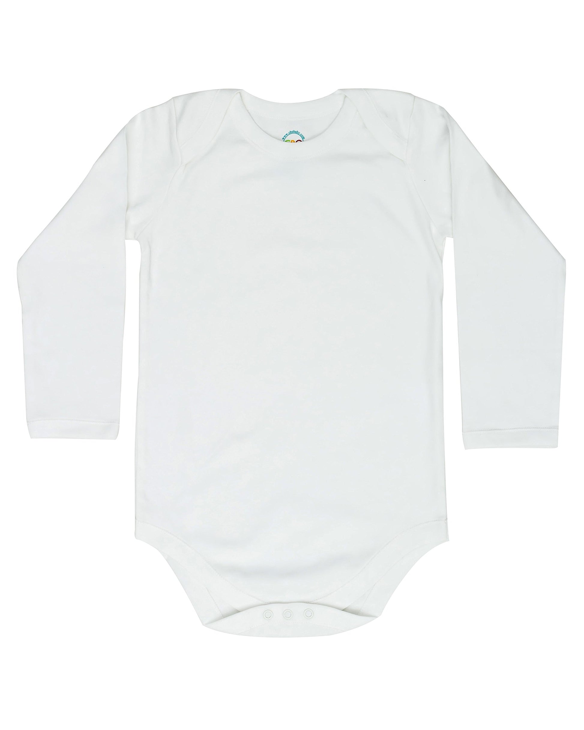 4T 5T 6T Toddler Bodysuits (Onesie) Long Sleeve Envelope Neck 3 Pack (4T) White